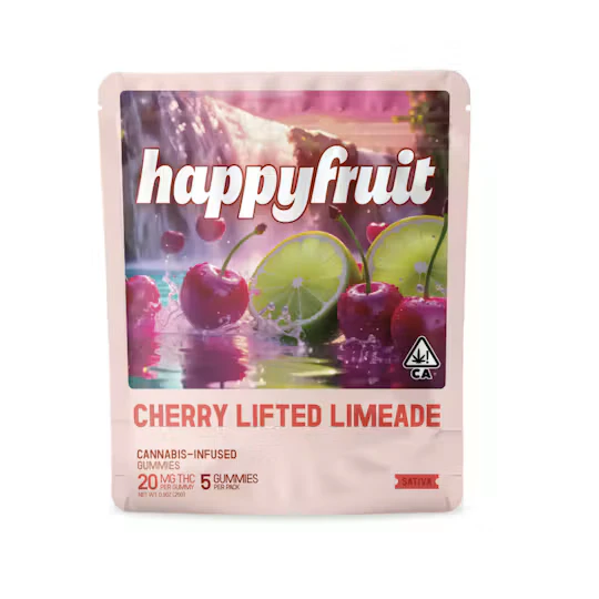 Happy Fruit - Happy Fruit - Cherry Lifted Limeade Distillate Gummies 5pk 100mg Main Image