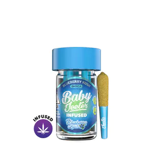 Jeeter - Baby Jeeters Infused 5pk Prerolls 2.5g Blueberry Kush $40