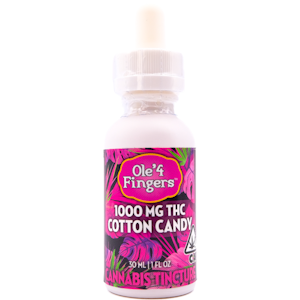 OLE'4 FINGERS - Cotton Candy 1000mg Tincture - Ole' 4 Fingers