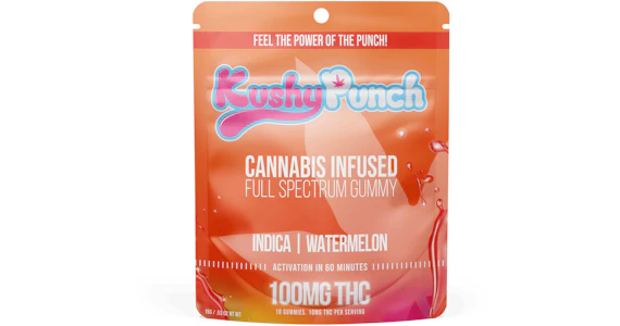 KUSHY PUNCH - Kushy Punch - Original Watermelon Gummy - 100mg