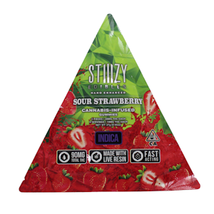 Stiiizy - Sour Strawberry Gummies 90mg