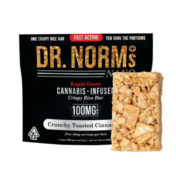 Dr. Norm's - [Dr. Norm's] Crispy Rice Bar - 100mg - Cinnamon Toast Crunch (H) Main Image