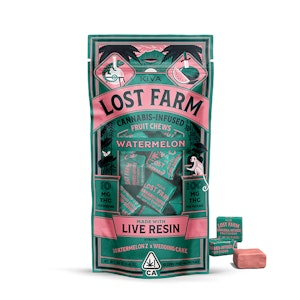Kiva Confections - Lost Farm Fruit Chews 100mg | Watermelon Gelato