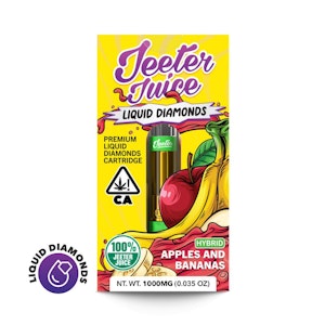 JEETER - Jeeter - 510 Cartridge - Liquid Diamonds - Hybrid - Apples & Bananas - (1g)