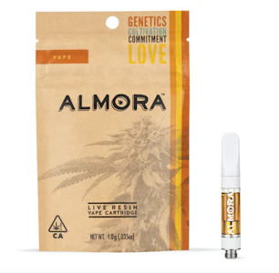ALMORA FARMS - Almora Live Resin Cartridge 1g - Strawberry Mimosa 74%