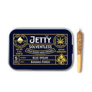 JETTY EXTRACTS - 5pk -Blue Dream x Banana Punch - Solventless - 3.5g (S) Jetty