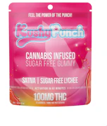 KUSHY PUNCH: Sugar Free Lychee Flavor 100mg Gummy (S)