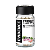 Evidence -- Prison Shorty's -- Guava Live Resin + Diamond Infused Pre-Roll Pack (5pk)