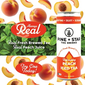 Pine + Star - Peach Iced Tea - 5mg - NVB