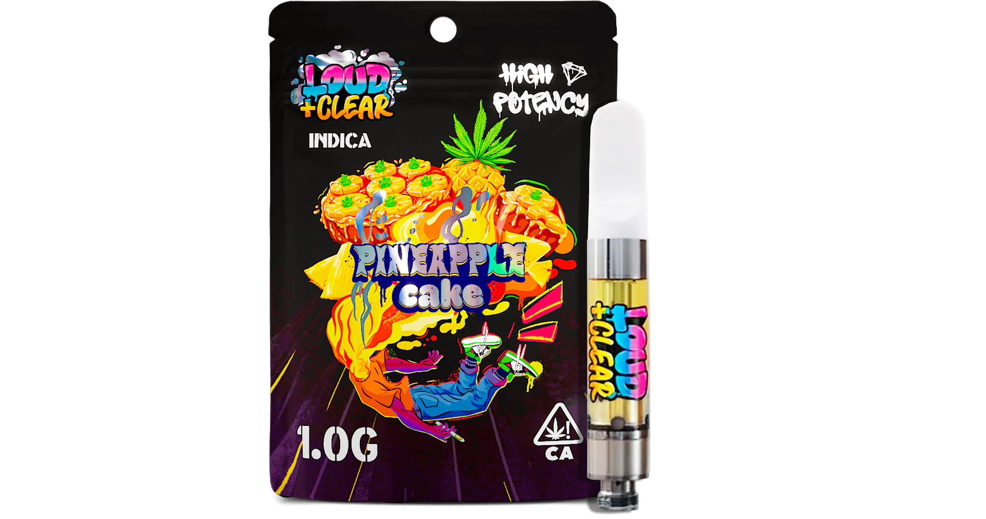 Loud+Clear - Loud + Clear - Pineapple Cake High Potency Cartridge - 1g Main Image