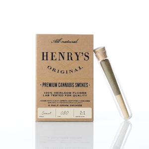 Henry's Original - Henry's Original - Coast 2:1 Prerolls 4pk 2g