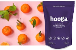 Hooga Strain Specific Solventless Gummies - Tangerine / Strain: Blue Dream - 100mg per bag | 10mg per piece | 10 pack