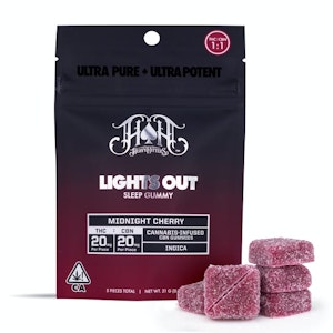 HEAVY HITTERS - Heavy Hitters | Midnight Cherry 1:1 | Lights Out CBN Gummies | 100mg