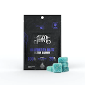 HEAVY HITTERS: Blueberry Blitz Ultra Potent Gummies 100mg (S)