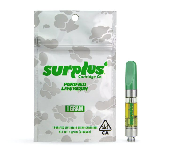 Surplus Cartridge Co. - Surplus - Pink Cookies - 1g Live Resin Cart Main Image