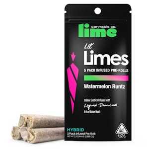 Lime - Lime - Watermelon Runtz Infused Lil' Limes Preroll 5pk 3g