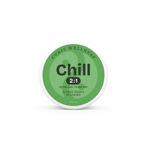 Curio Wellness™ - Chill Citrus Honey 2:1 THC:CBD Chew