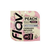 FLAV: Peach Mega-Dose Rings 2pk/100mg (H)