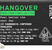 Level Protab - Hangover 10pk Tablets - 250mg