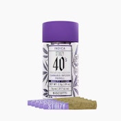 Stiiizy - Pre Roll Pack - Infused 40's - Indica - Biscotti - (2.5g total) 5 Pack
