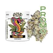 7 Year Promo - Claybourne Cobra Kush (Gold Cuts) (I) Flowers 3.5g (DAVIS 7 YEAR ANNIVERSARY SALE - PROMO)