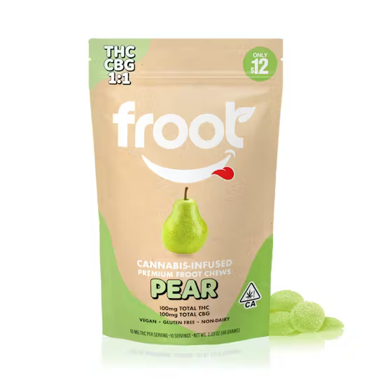 Froot | Pear 100mg (Hybrid) - Gummies 10pk
