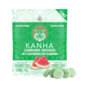 Kanha - 10ct Gummies - 20:1 CBD:THC Watermelon