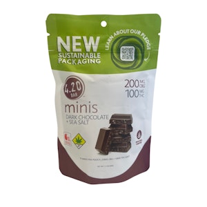 420 Mini - 420 Mini | Dark Chocolate Sea Salt | DOH | 10pk | 2:1 CBG:THC 300mg