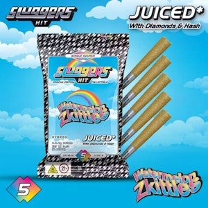 Sluggers Hit - SLUGGERS HIT | Juiced Mini Blunts | Watermelon Zkittles | 5pk 0.7g Infused 