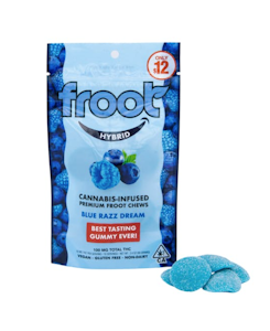 Froot - Blue Razz Dream - 100mg Gummies