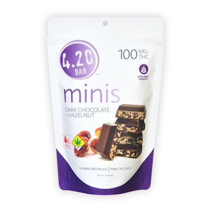 420 Mini - 420 Mini | Dark Chocolate Hazelnut | DOH | 10pk | 100mg