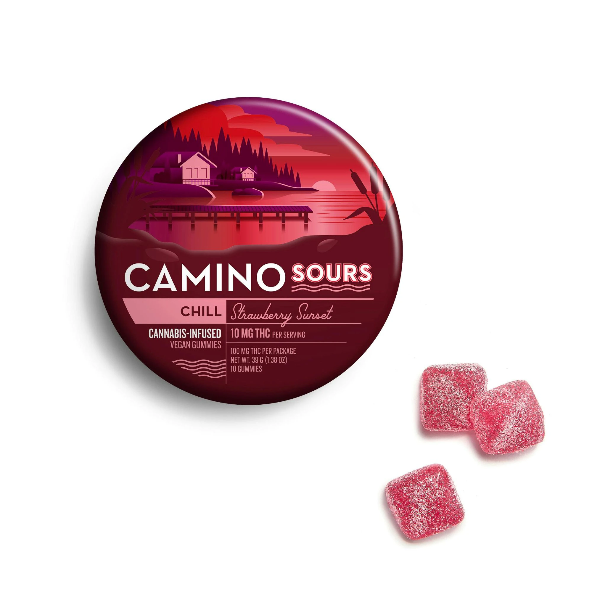 Camino - Camino - Chill Strawberry Sunset Sour - Gummy - 10 x 10mg Main Image