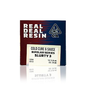 REAL DEAL RESIN - REAL DEAL RESIN - Concentrate - Bipolar Slurty3 - Live Rosin Hash - 1G