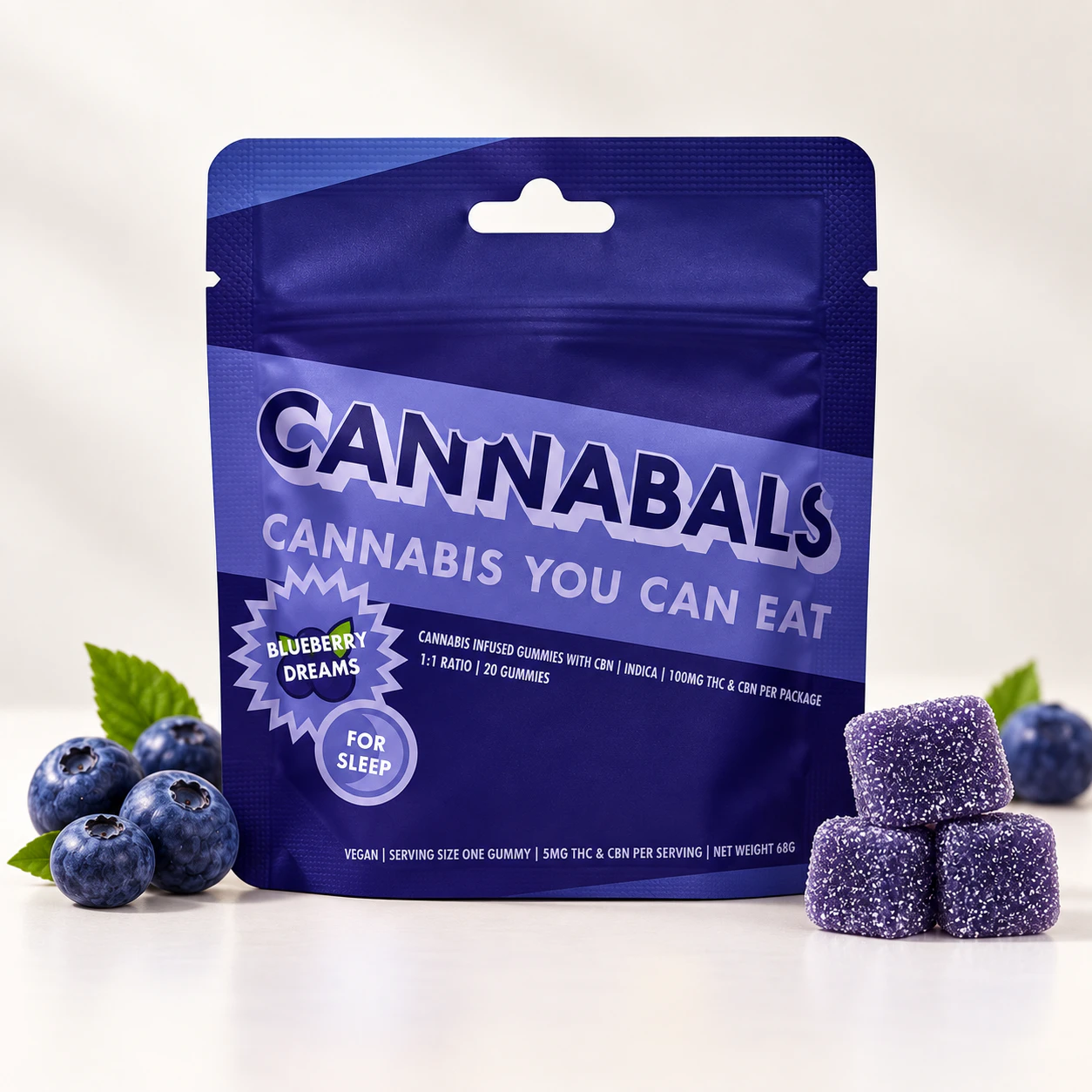 Cannabals - Cannabals | Gummy Brick | Blueberry Dreams | 100mg Main Image