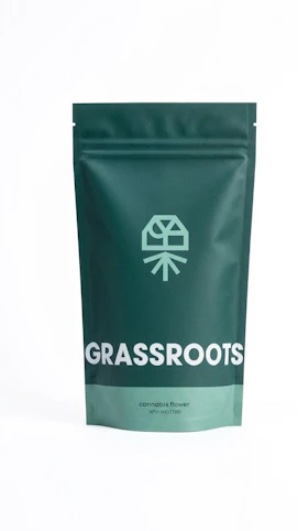 Grassroots - Zesty Garlic Cookies -Indica- 26.69% THC | 14g Bag (Flower) | Grassroots/Dark Heart  -L7 back