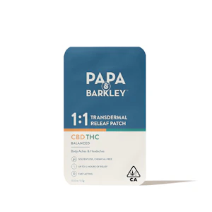 Papa & Barkley - Papa & Barkley - Releaf Pain Patch - 1:1 - 30mg - 1ct