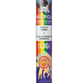 Kingroll - [Kingroll] Infused Preroll - 1.3g - Dirty Z Flower x Cadillac Rainbow (H) Main Image