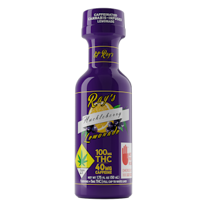 Ray's Lemonade - lil' Rays | Huckleberry Lemonade | Caffeinated | 1.75 fl oz Shot | DOH | 100mg THC