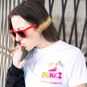 Dunkz - "Cali Smokes On Dunkz " T - Shirt - WHITE