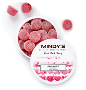 MINDY'S - Lush Black Cherry 1:1 CBD:THC Gummy 20pk - 100mg