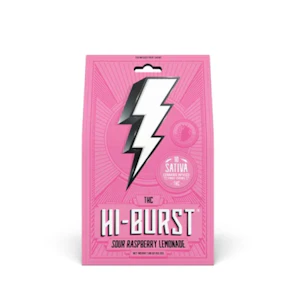 Hi-Burst - Sour Raspberry Lemonade Sativa 100mg Chews - Hi-Burst