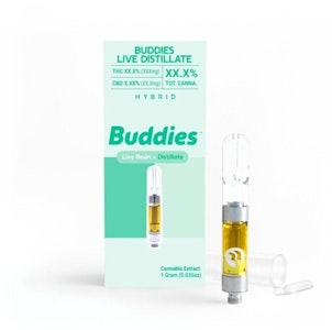 Buddies - Durban Poison 1:1 1g CDT Cartridge