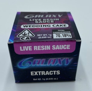 Galaxy | Live Resin Sauce | Wedding Cake 1g