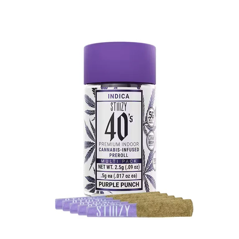 STIIIZY - Stiiizy - 5pk Infused Prerolls - Purple Punch Main Image