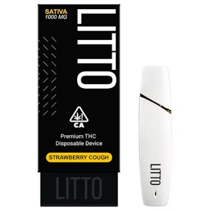 RAW GARDEN - STRAWBERRY COUGH DISPOSABLE 1G - LITTO