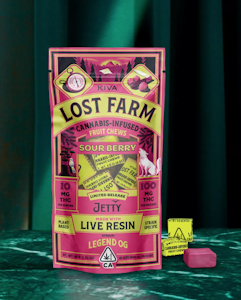 LOST FARM - Lost Farm - Sour Berry Chews X Legend OG Jetty Live Resin - 10mg Chews