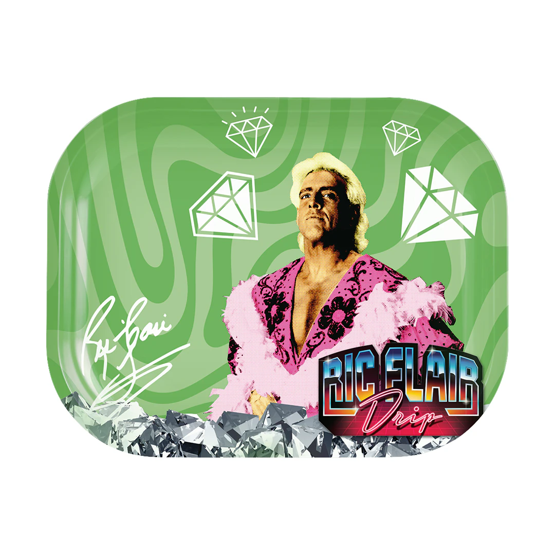 Ric Flair Drip - Ric Flair Drip Rolling Trays 10" Pink Boa & Diamond Main Image