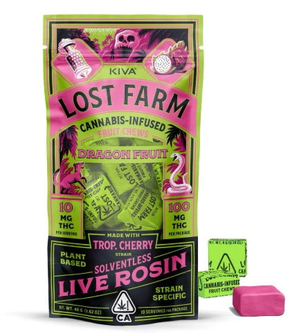 Lost Farm - Dragon Fruit x Trop. Cherry Rosin Chews 100 mg Main Image