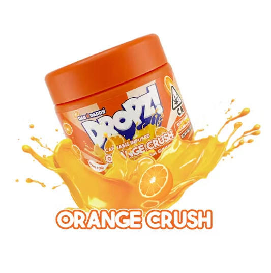 Dab Daddy Ⓡ - Dab Daddy Dropz Orange Crush Live Resin Gummies 100mg Main Image