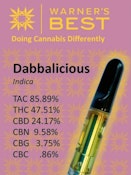 Dabbalicious | High CBD | Full Spectrum Distillate | 510 Vape Cart | 1g